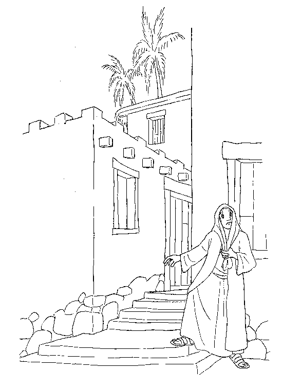 Plansa de colorat cu Biblia Ilustrata 95